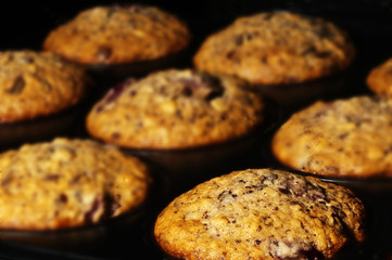 Muffins im Backofen