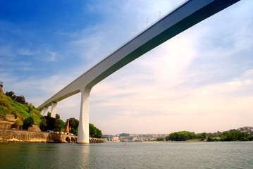 Contemporary bridge Ponte S. Joao(Porto,Portugal)
