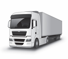 Fototapeta premium White truck