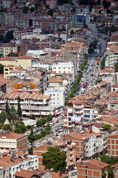 Aerial view of Amasya, Turkey