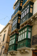 Fototapeta na wymiar balcons à Malte