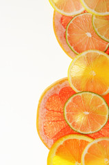 lime lemon grapefruit and orange slices