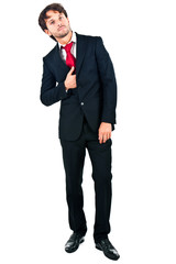 Obraz premium Full length businessman isolated on white