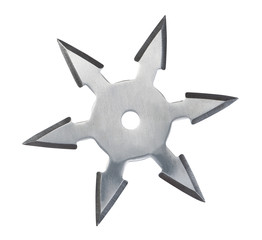 Throwing star ninja Shuriken.