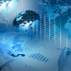 Business charts and graphs