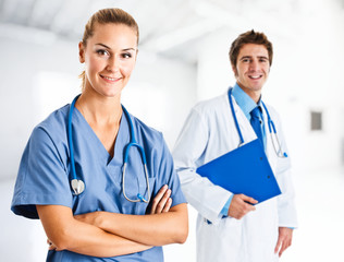 Fototapeta premium Medical workers