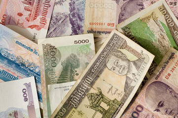 Selection of Cambodian Banknotes