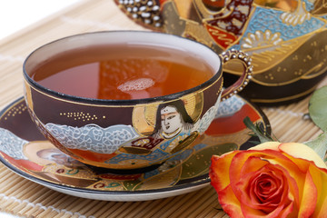 Teaset, Tea Cup with Rose