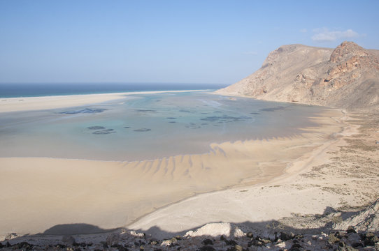 Deserted beach. Socotra island, Yemen