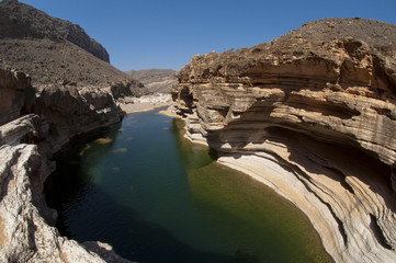Fototapeta na wymiar Basin w kanionie. Socotra island, Jemen