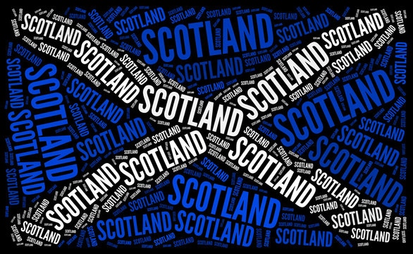 Scotland national flag graphic illustration