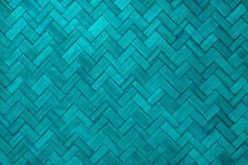 Texture of Light blue color paint weave wall for background