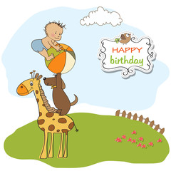 funny cartoon birthday greeting card