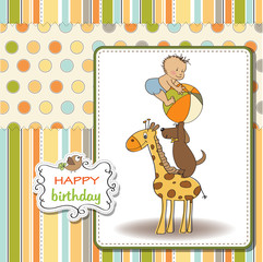funny cartoon birthday greeting card