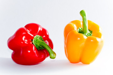 red and yellow sweet pepper