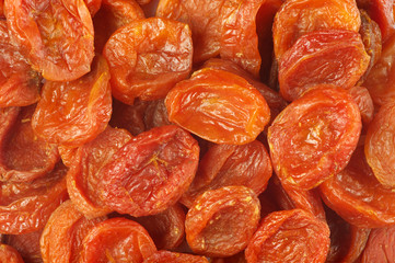 Dried aprocots close-up