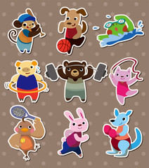 animal sport stickers