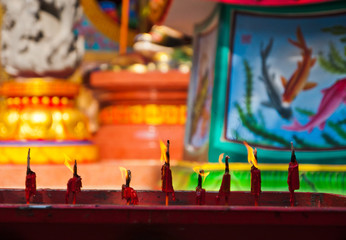 candle in the temple