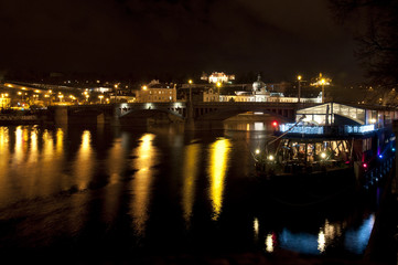 Prague by night