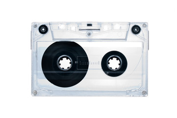 Fototapeta premium Audio Cassette tape isolated on a white background
