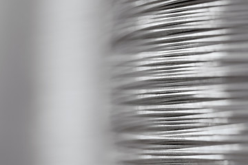 Close up of a hank of a steel wire