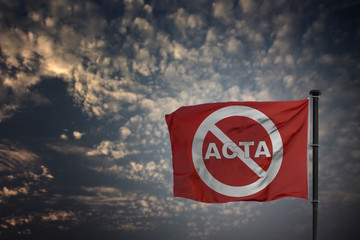 Acta Protest Banner