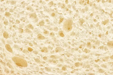 Wall murals Bread white bread slice texture