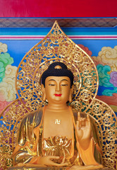 kuan yin statue in Thai  temple