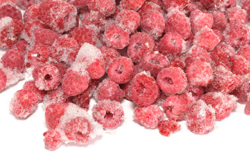 raspberry on snow