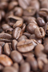 Coffee beans closup