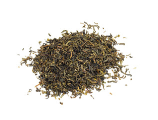 Green Tea Isolated On White