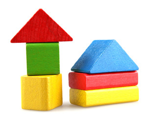 Wooden building blocks