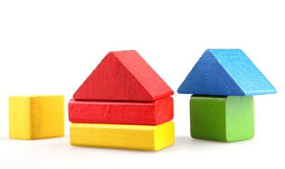Wooden building blocks