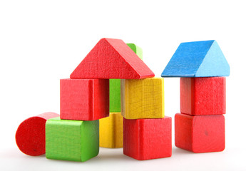 Wooden building blocks