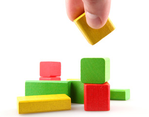 Wooden building blocks