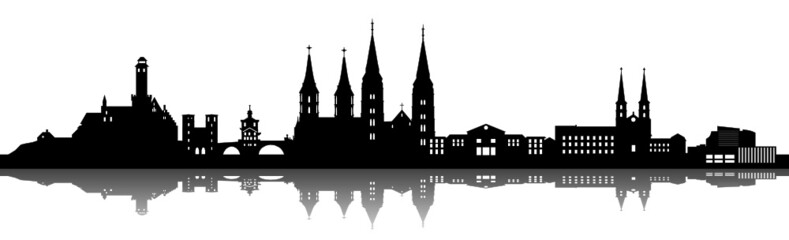 Bamberg Skyline - obrazy, fototapety, plakaty