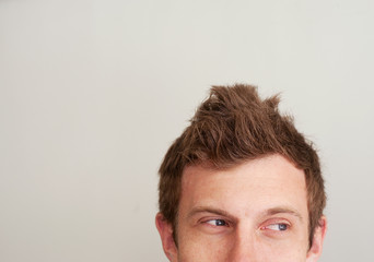 Obraz premium closeup of a handsome young man's eyes
