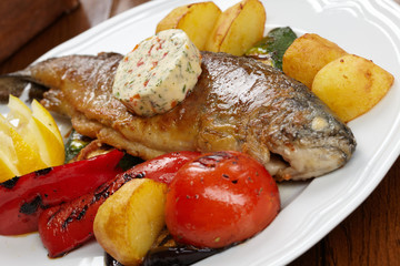 fish with vegetables