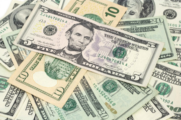 American dollars background / USD background texture