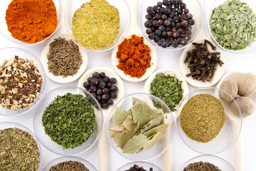 different spices