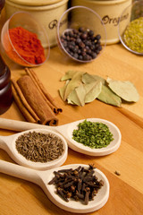 different spices