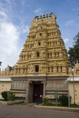 One of temples in Mysore palace complex, India