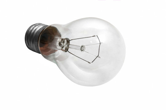 light bulb Isolated on white background (clipping path)