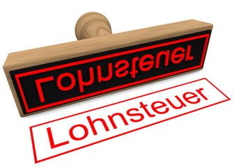 Stempel "Lohnsteuer"