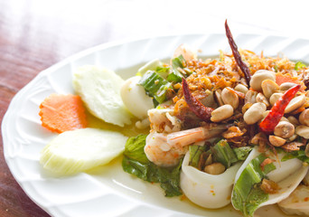Spicy mixed of seafood