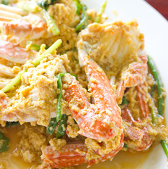 fried crab with curry powder