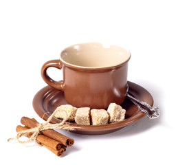 coffee cup with brown sugar