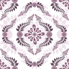 Seamless white-pink pattern