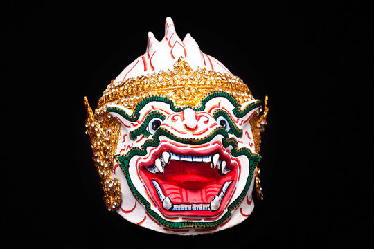 Head of Hanuman "Khon-Thai classical masked ballet , Thailand.