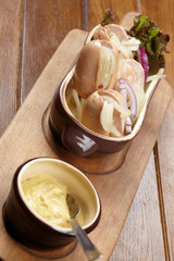 Pork sausages